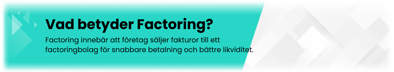 Factoring betyder