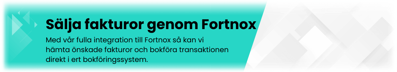 Sälja fakturor fortnox