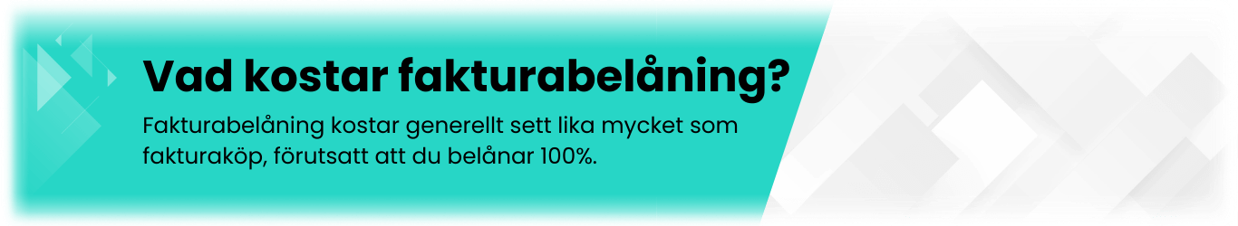 Vad kostar fakturabelåning?